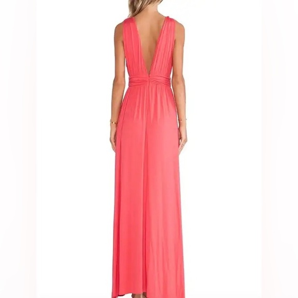 Lovers + Friends Revolve Helena Maxi Dress in Coral - Picture 3 of 9